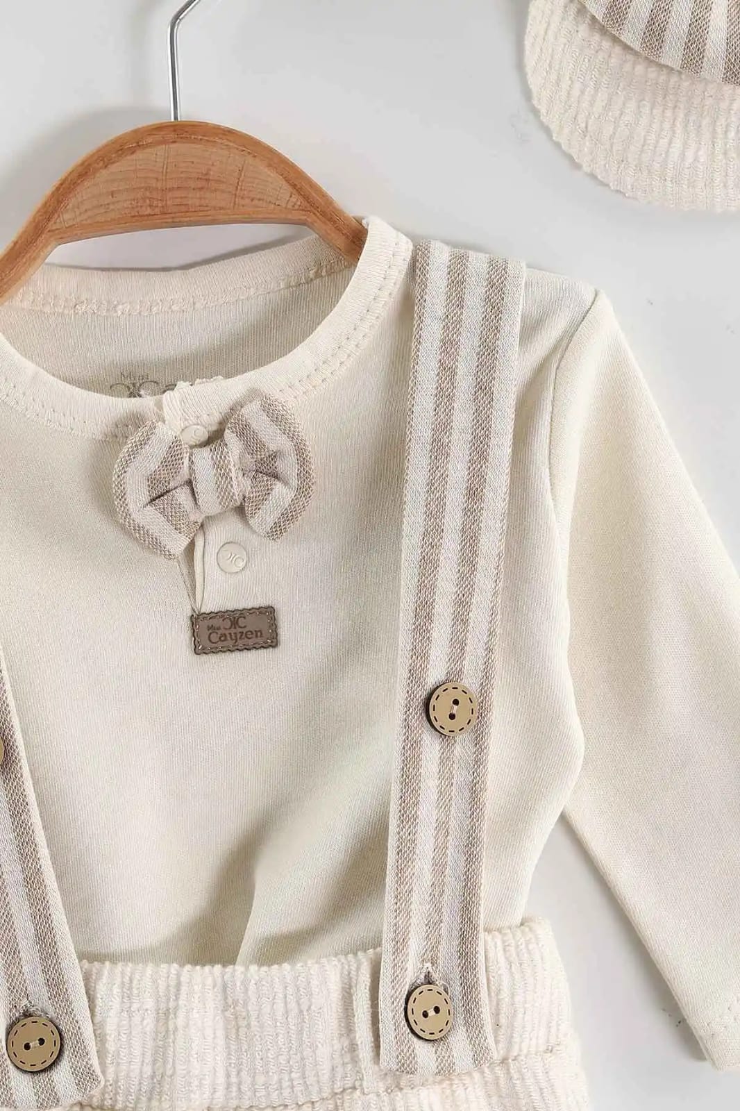 Vintage Suspenders Charm – Baby Boy Outfit