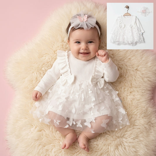 Butterfly Whisper – Baby Girl Dress Set