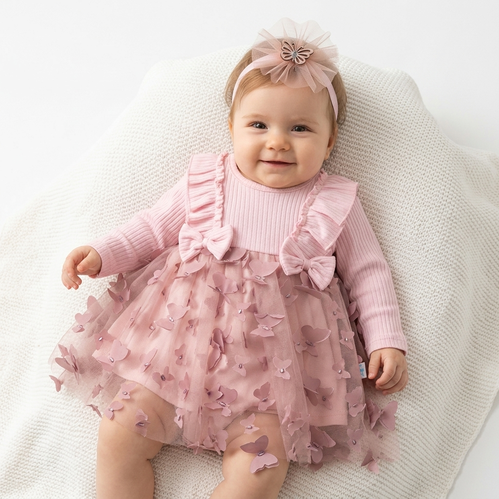 Butterfly Bloom – Baby Girl Dress Set