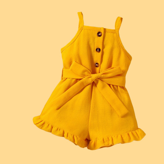 Yellow Cute Overall