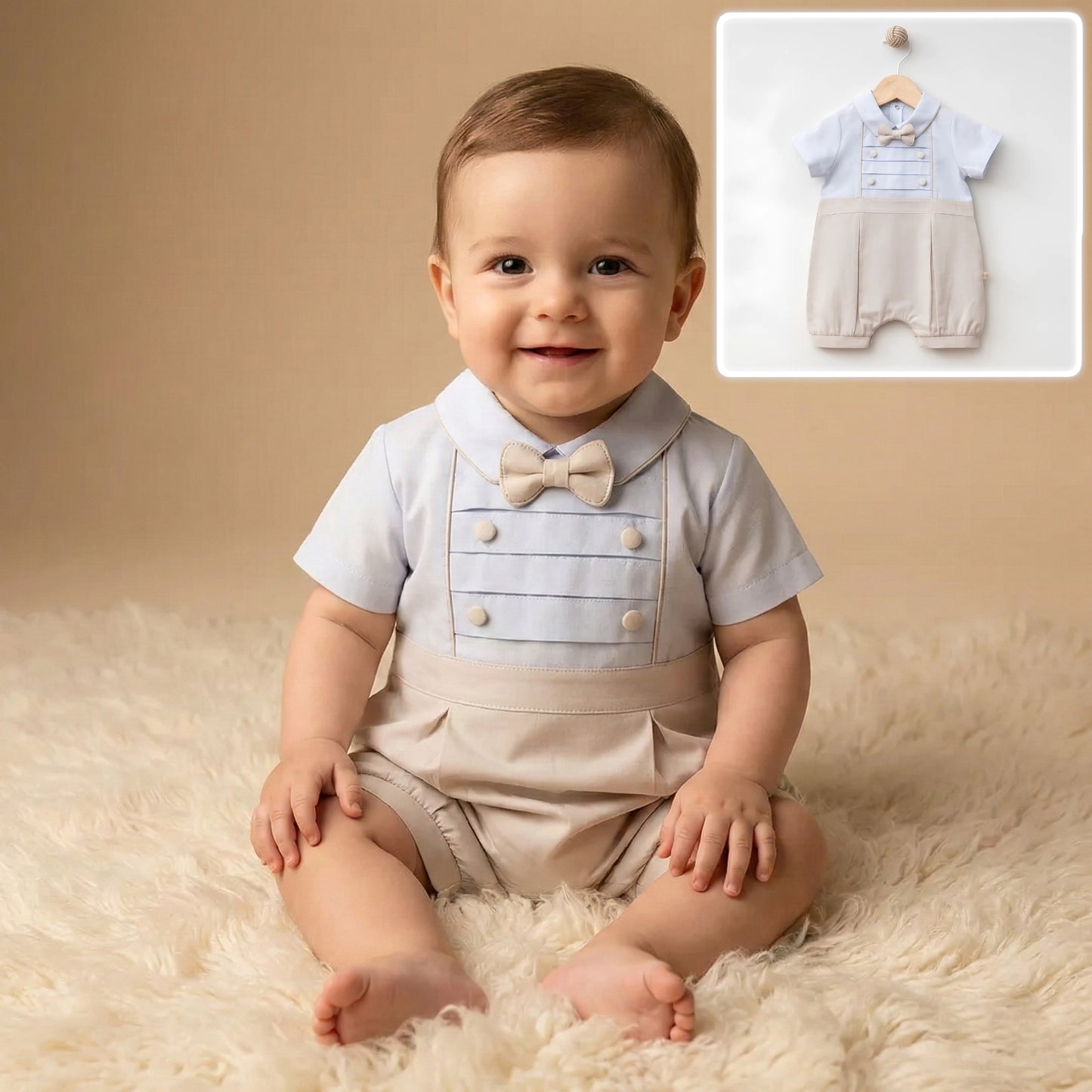 Blueberry chic Romper