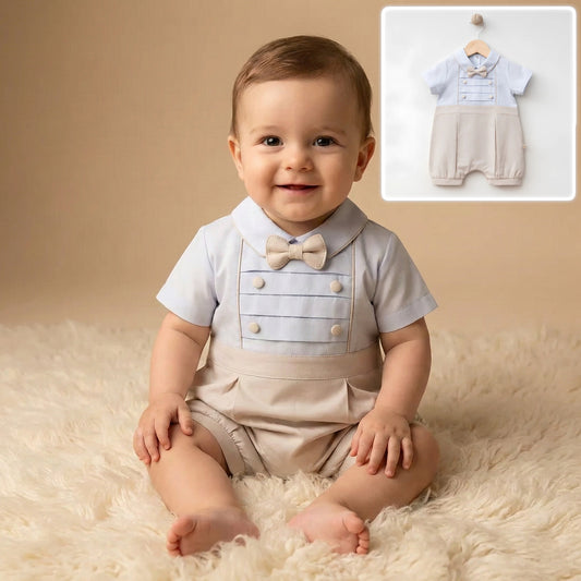 Blueberry chic Romper