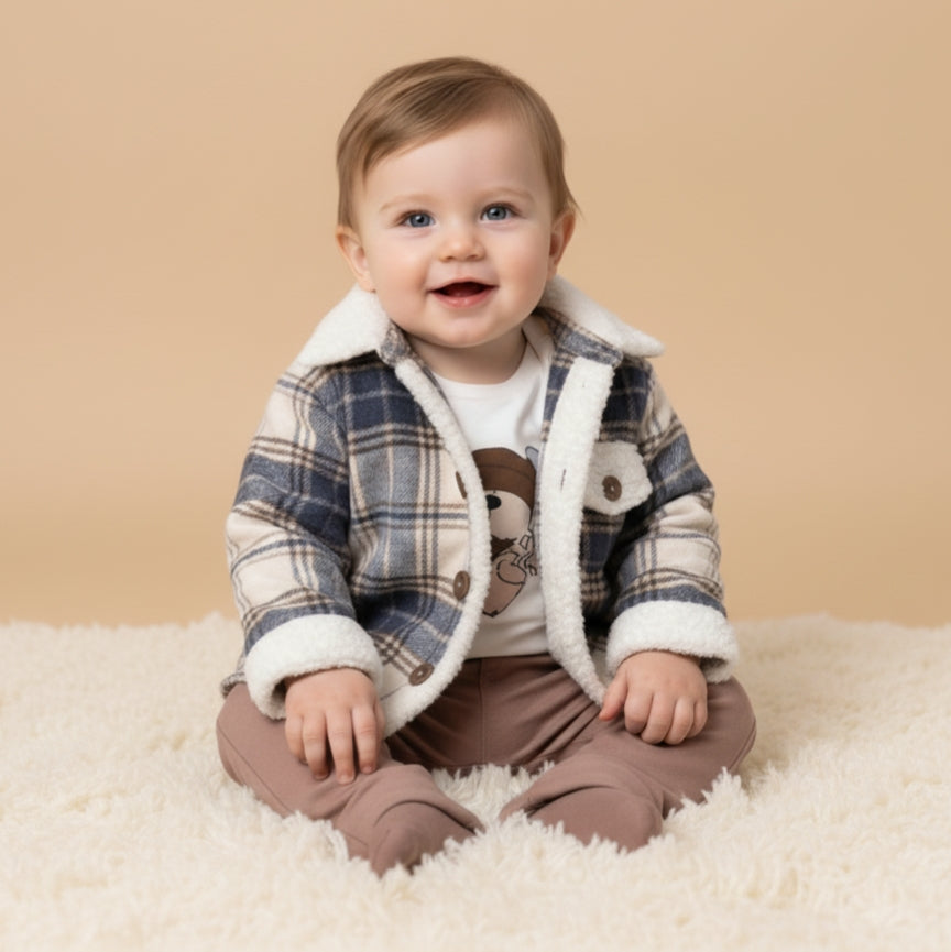 Plaid Sherpa Outfit – Set for Winter Style