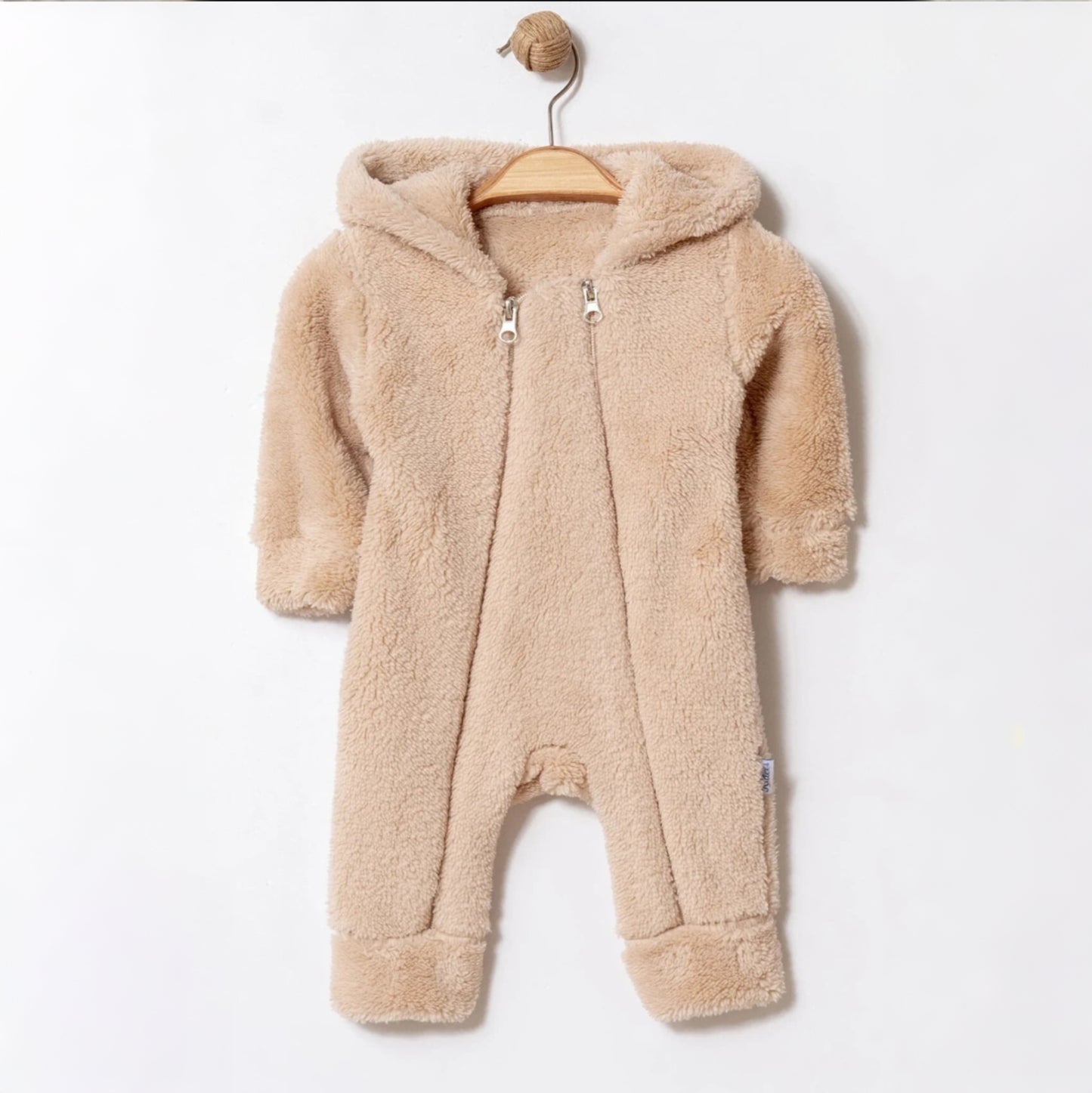Baby Fleece Overall - Beige