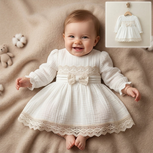Ivory Lace Whisper – Baby Girl Dress