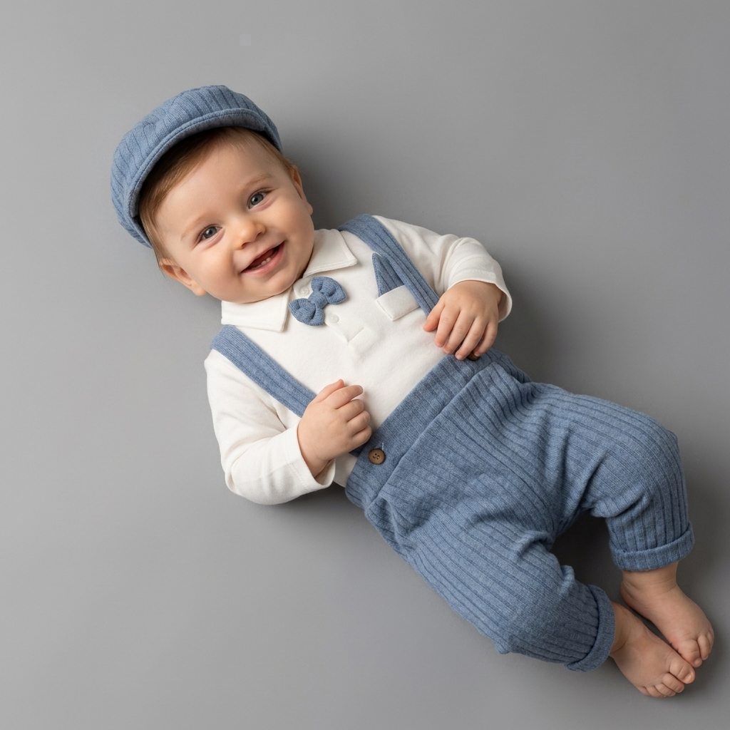 Blue Gentleman – Baby Boy Outfit Set