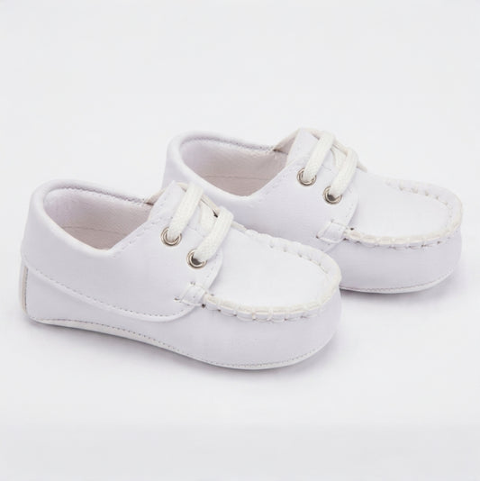 The White Classic First-Steps Boat Shoe