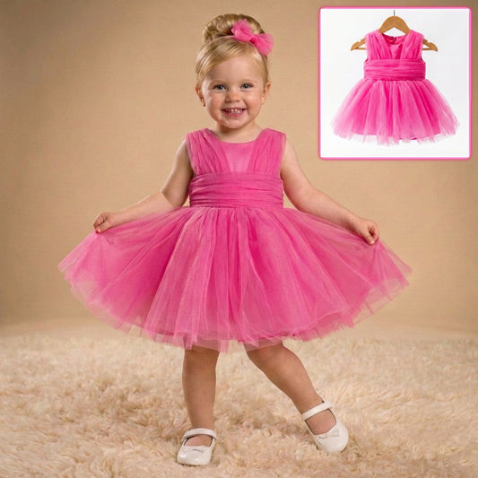 Pink Tulle Radiance – Baby Girl Dress