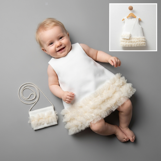 Ruffled Elegance – Baby Girl Dress Set