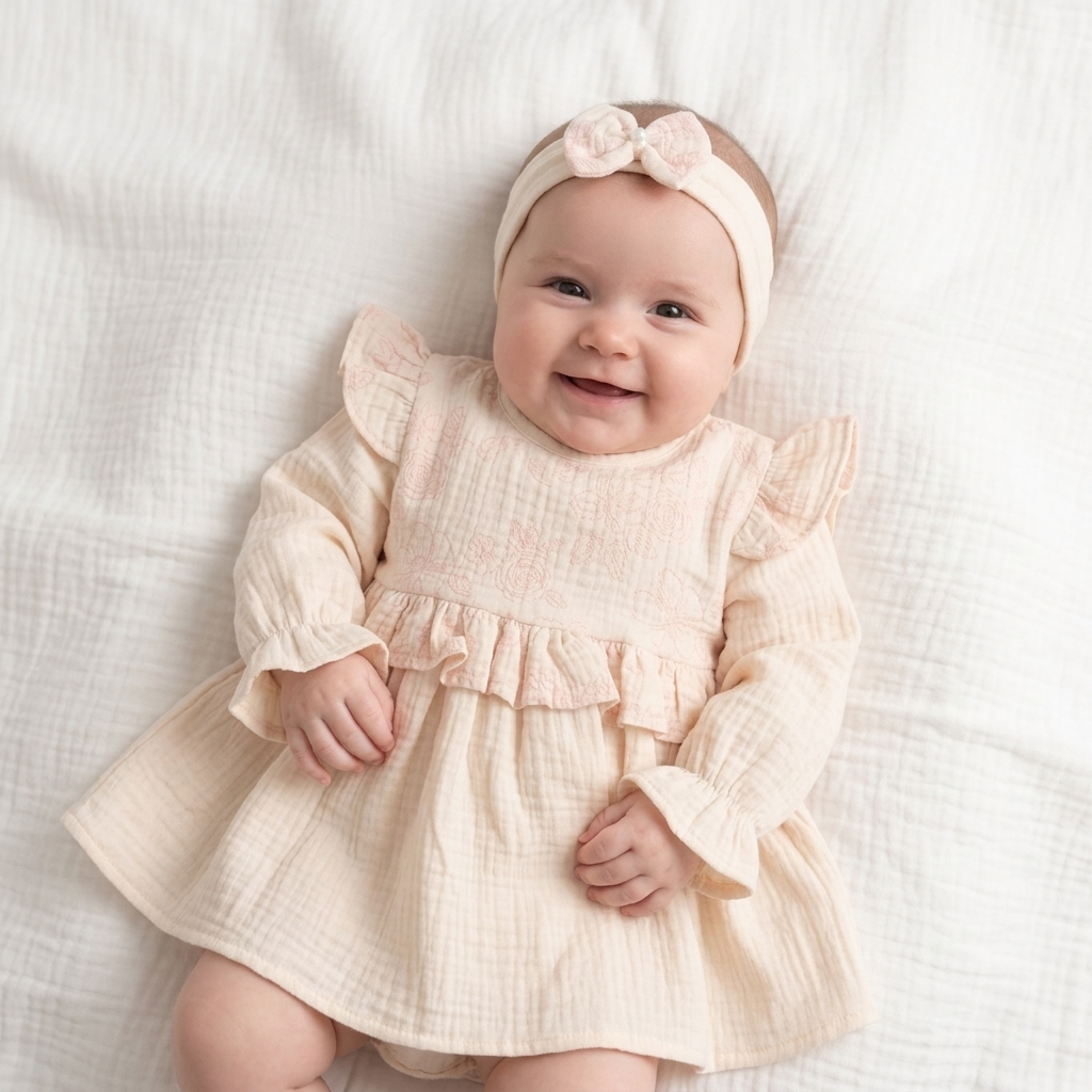 Blush Whisper – Baby Girl Dress Set